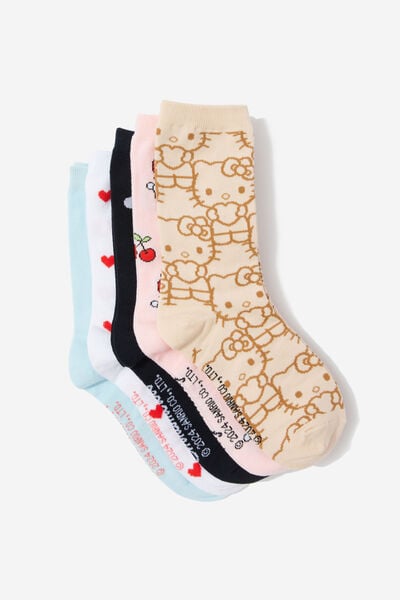 Box Of Socks, LCN SAN HELLO KITTY AND FRIENDS (S/M)
