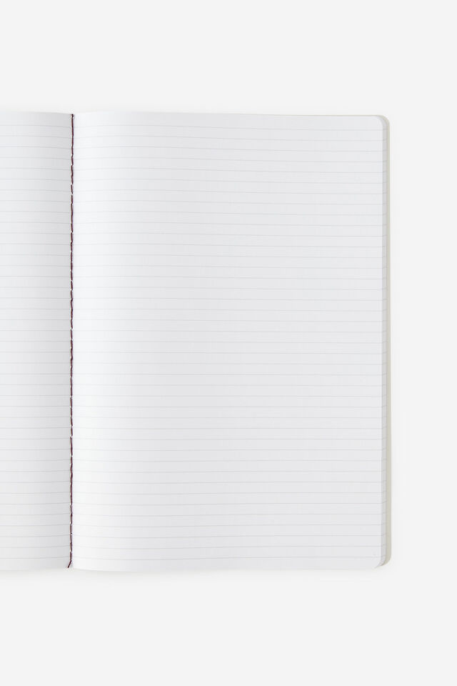 A4 Stitch Notebook, RIVER GUM