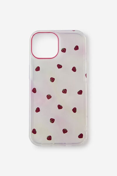 Graphic Phone Case Iphone 13/14/15, STRAWBERRY HEARTS