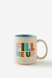 Daily Mug, FILL ME UP COLOUR BLOCK - alternate image 1