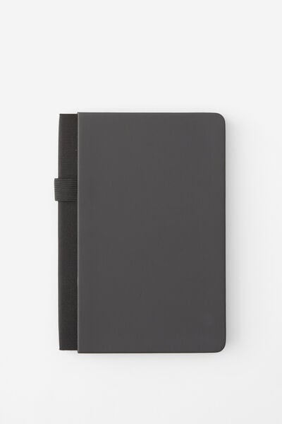 Metro A5 Journal, BLACK METALLIC