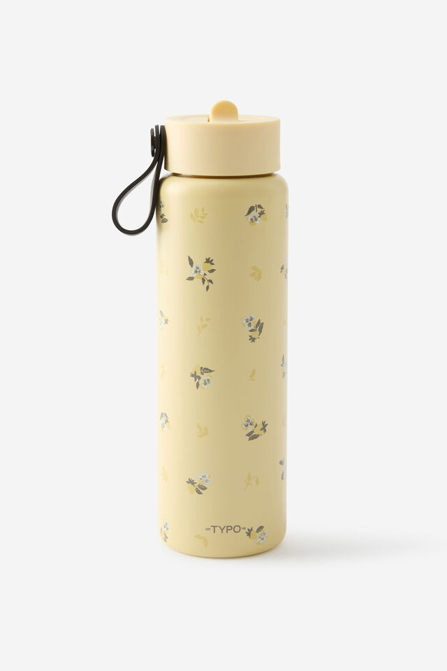 On The Move 500Ml Sipper Top, DITSY PANSY / LEMON TART