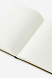 A5 Hard Lined Notetaker Notebook, OLIVE - example image 3