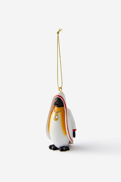Resin Christmas Ornament, GANGSTA PENGUIN