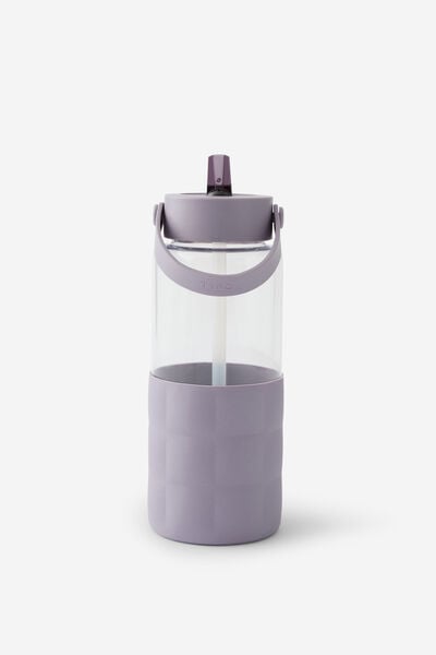 Premium Big Sipper Drink Bottle, SILVER LILAC CLOUD