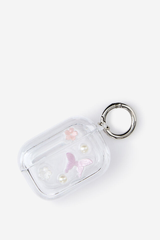 Trinket Earbud Case Pro, FLORAL / BUTTERFLY