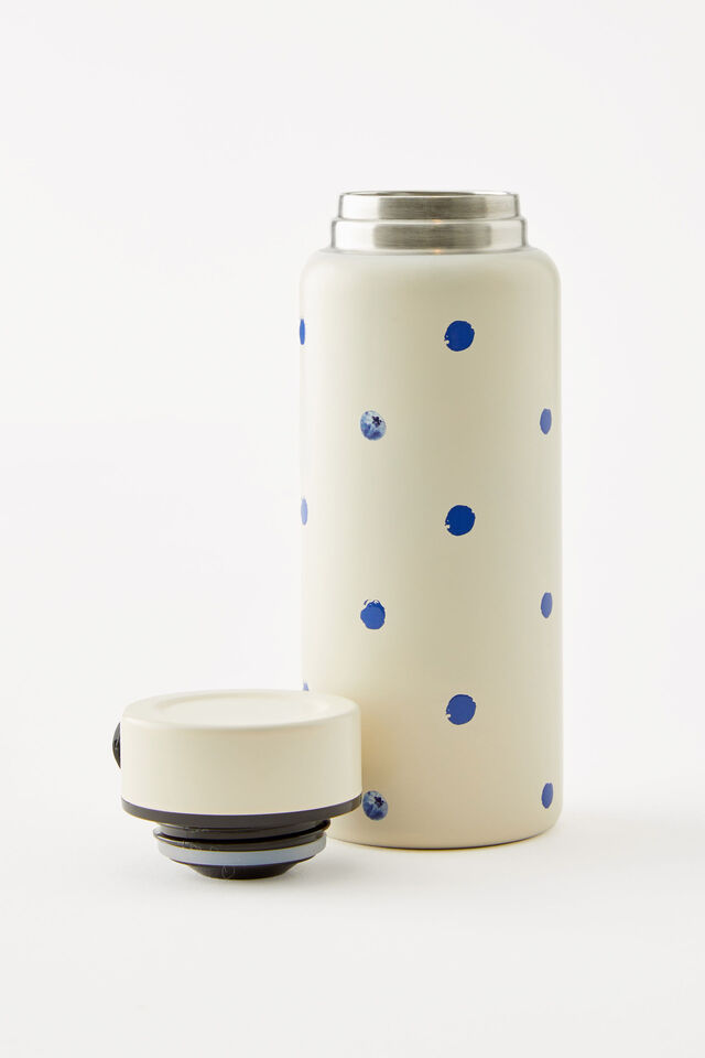 On The Move Drink Bottle 350ML 2.0, BLUEBERRY POLKA