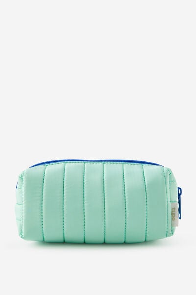 Puffy Stitch Pencil Case, JELLY MINT OCEANA