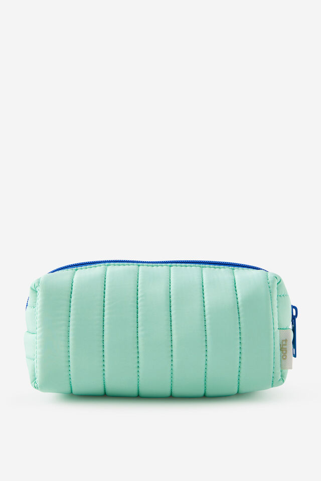Puffy Stitch Pencil Case, JELLY MINT OCEANA