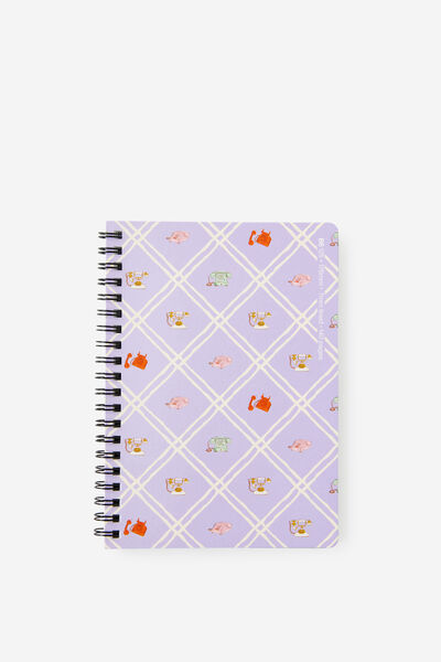 B6 Spiralbound Notebook, TELEPHONE GRID