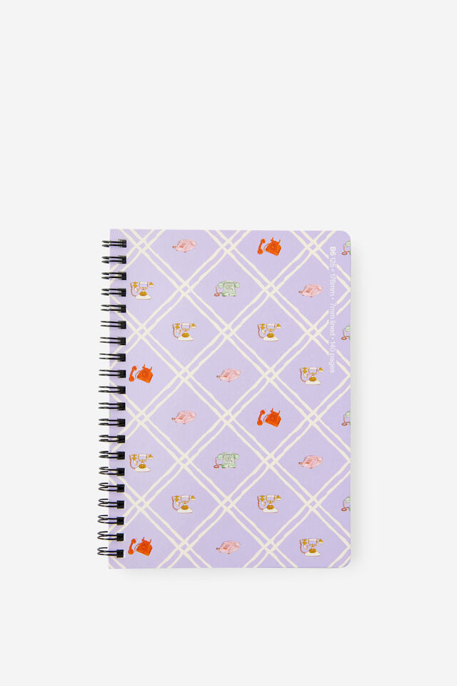 B6 Spiralbound Notebook, TELEPHONE GRID