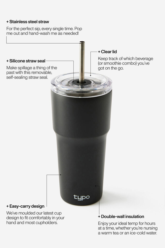 Smoothie Cup 600Ml, BLACK