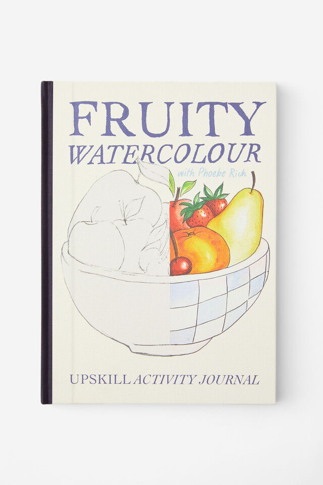 A4 Luxe Upskill Activity Journal, WATERCOLOUR FRUITS
