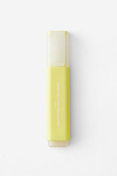 Jumbo Glitter Highlighter, YELLOW