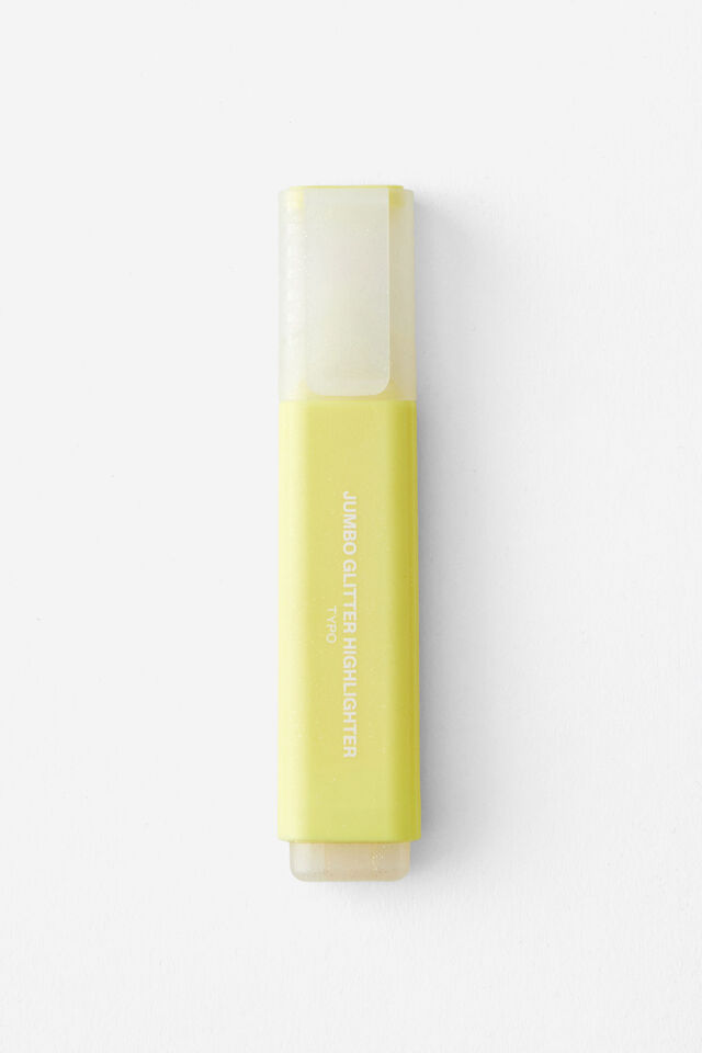 Jumbo Glitter Highlighter, YELLOW