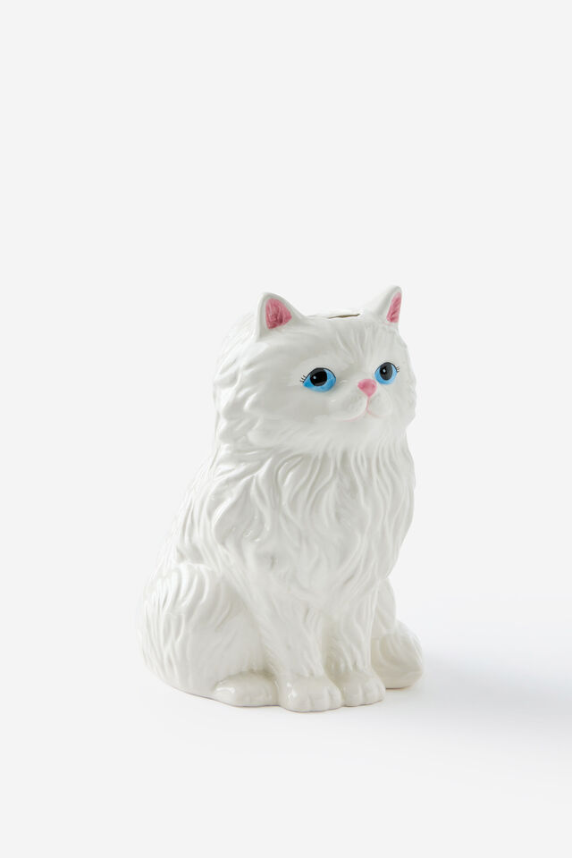 Persian Cat Vase, WHITE