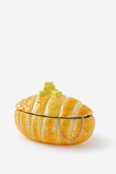 Ceramic Shaped Trinket Storage, CROISSANT