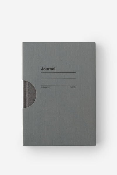 Loft A5 Dot Notebook, Black Lines