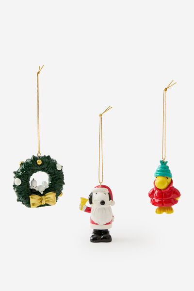 Licensed Ornament Pack, LCN PEA PEANUTS CHRISTMAS
