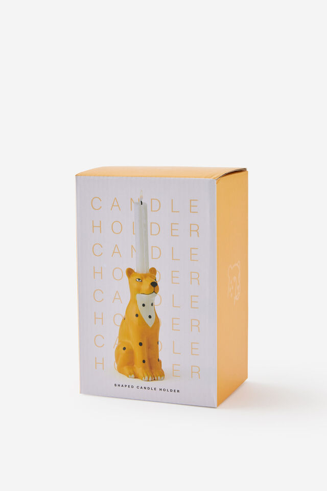 Shaped Candle Holder, CHEETAH