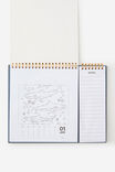 Colour In Desk Calendar, AQUAMARINE - alternate image 2