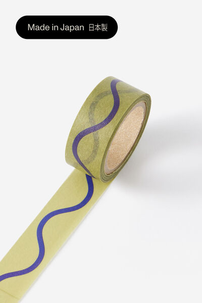 Washi Tape 15Mm, LIMONCELLO SQUIGGLE