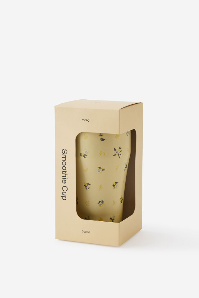 Loft Smoothie Cup 700Ml, DITSY PANSY / LEMON TART