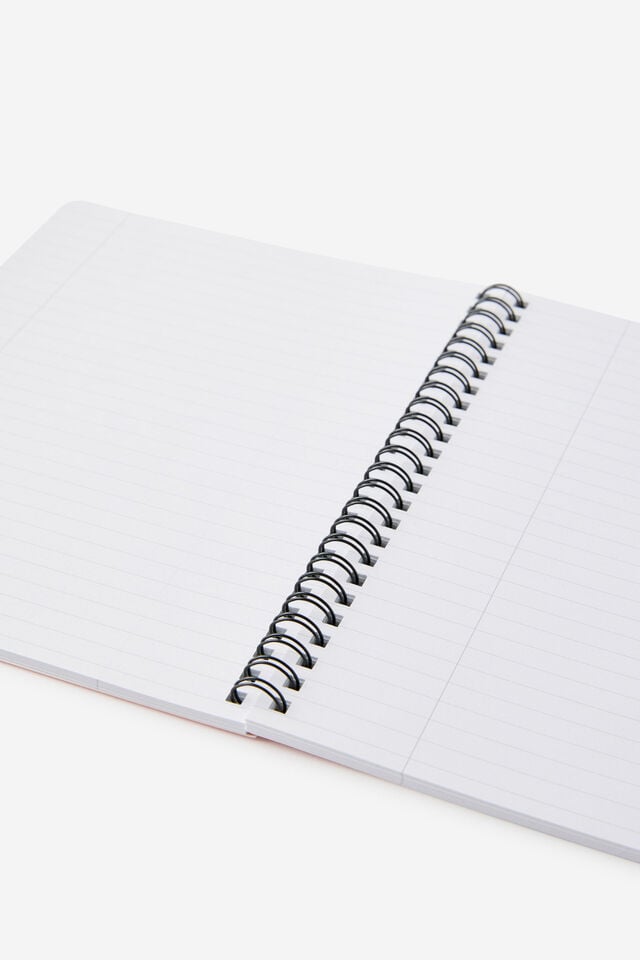 A5 Spiral Lined Notebook, SWEET RED