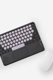 Wireless Keyboard With Touchpad, BLACK/SILVER LILAC - alternate image 2