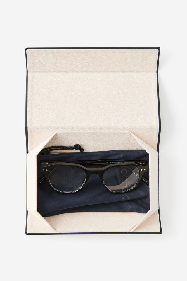 Aperture Reading Glasses, BLACK  +1.00