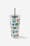 Collector Smoothie Cup 600Ml, LCN MIF MIFFY STAMPS SILVER - example image 1