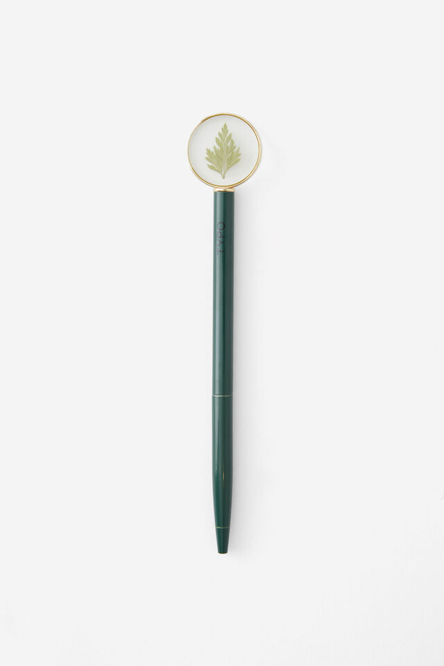 Trapped Flower Pen, HERITAGE GREEN