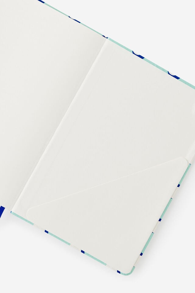 A5 Hard Lined Notetaker Notebook, JELLY MINT POLKA