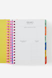 2027 A5 Daily Bright Days Diary, ECRU DITSY CHERRIES - example image 3