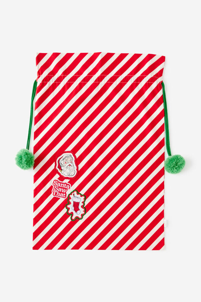 Christmas Santa Sack, SANTA SAW THAT