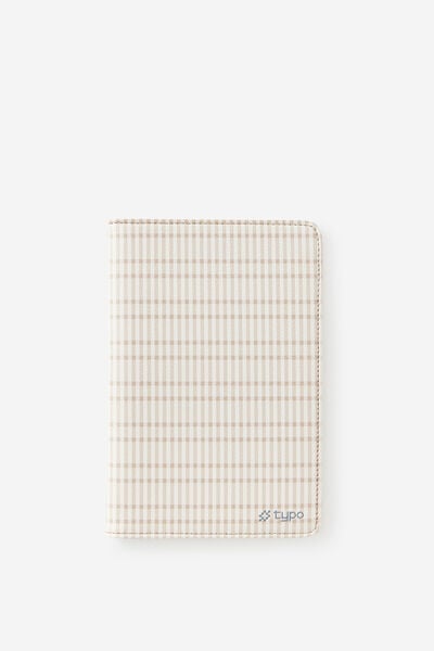 Travel Wallet, NATURAL CHECK