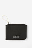 Personalised Off The Grid Card Pouch, BLACK - alternate image 1