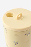 Hidden Straw Metal Smoothie Cup, DITSY PANSY / LEMON TART - alternate image 3