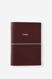 Personalised A5 Notebook Cover, ESPRESSO - example image 1