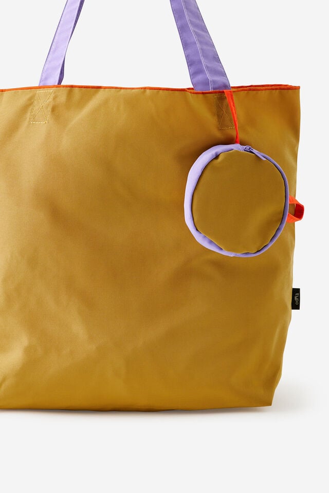 Packable Tote, KHAKI