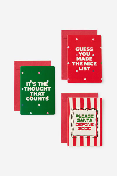 Assorted Mini Card Pack, VINTAGE CHRISTMAS