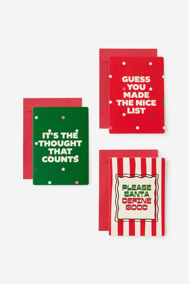 Assorted Mini Card Pack, VINTAGE CHRISTMAS