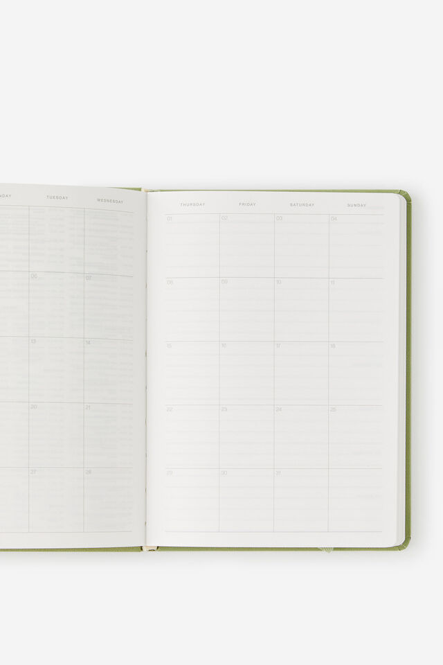 2026 B6 Weekly Hard Metro Diary, Little Treats Bay Leaf