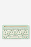 Wireless Keyboard With Built-In Tech Stand, MINTY - example image 1