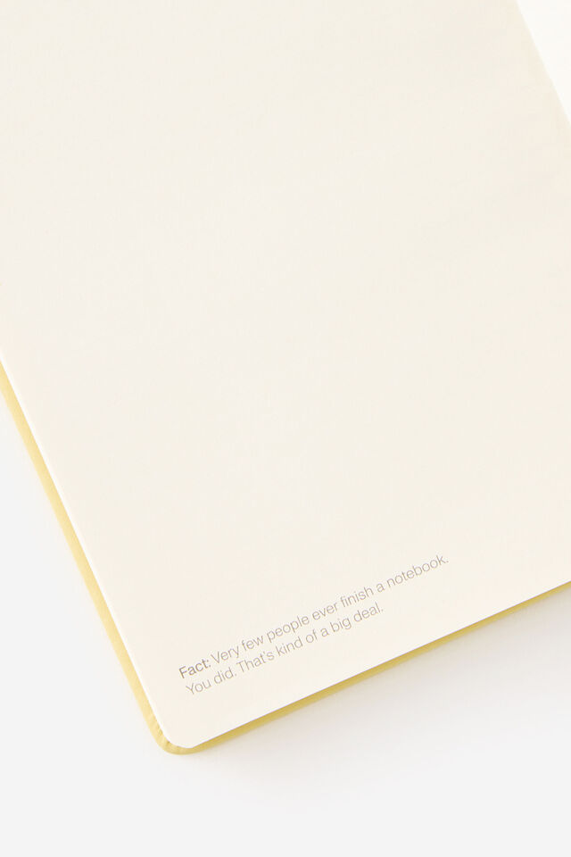 Metro B6 Hard Lined Notebook, Limoncello