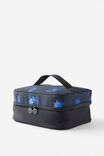 3 Fold Hanging Cosmetic Case, ORCHID/BLACK - alternate image 2