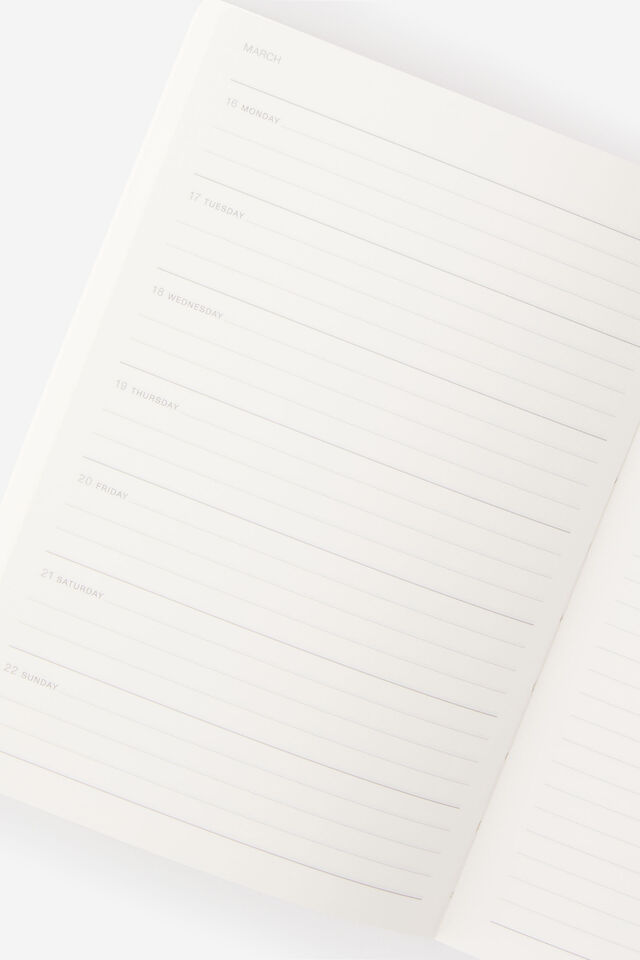 2026 B6 Weekly Soft Metro Diary, Black