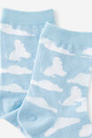 Mid Crew Socks, CLOUDS BLUE YDG - alternate image 2