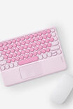 Wireless Keyboard With Touchpad, PINK BLOSSOM - alternate image 2
