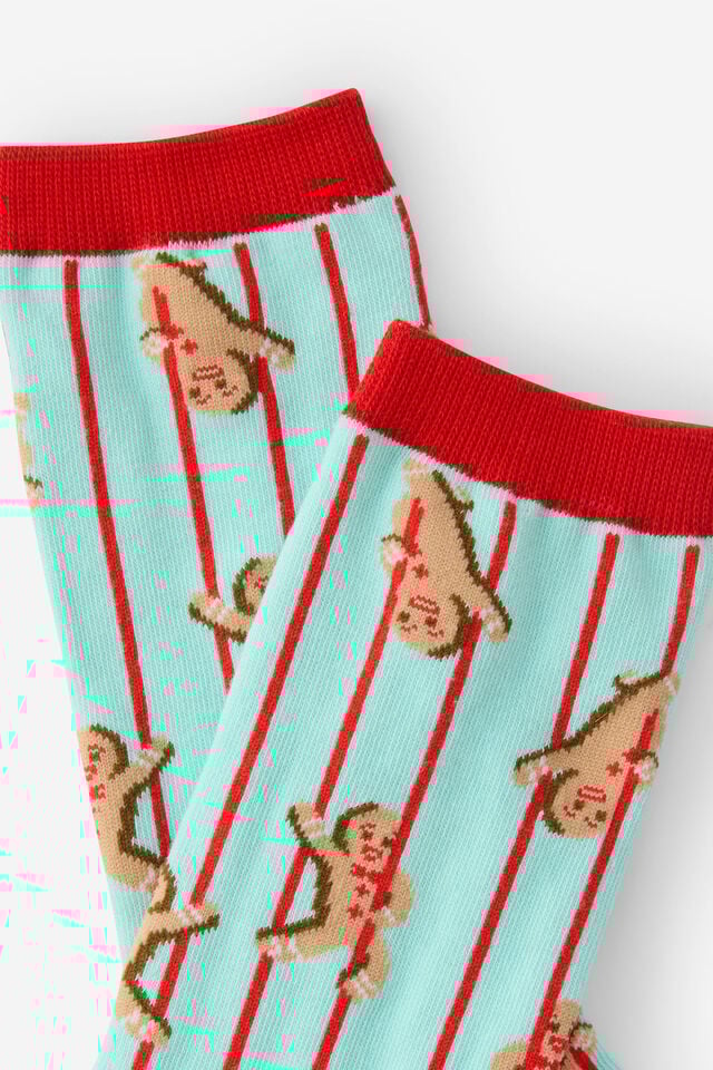 Christmas Novelty Socks, GINGERBREAD MEN (M/L)